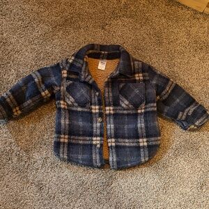 Carter’s Plaid Kids Jacket - Blue and Tan